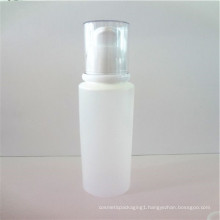 white face cleanser tube with pump